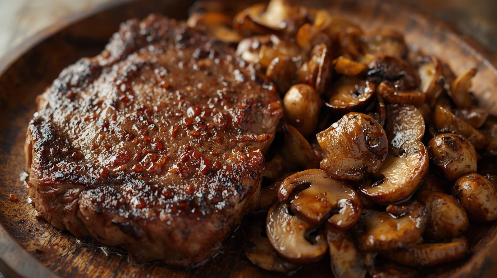 Beef Steak with Wild Mushroom